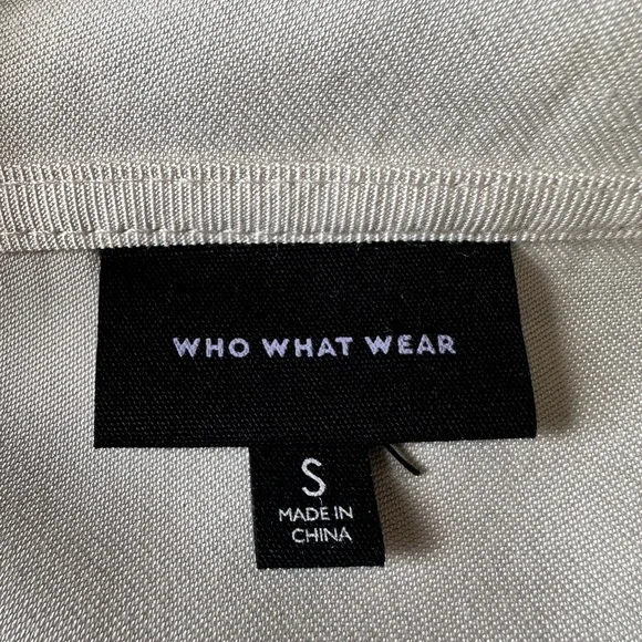 WHO WHAT WEAR Women's Hooded Sweatshirt Cream Size Small - Picture 15 of 15